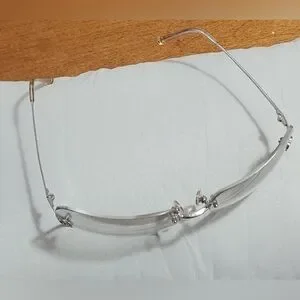 Vintage Chanel Rimless 4017 clear lenses sunglasses  metal CC Logo Chanel 4017 - Etsy main image 4